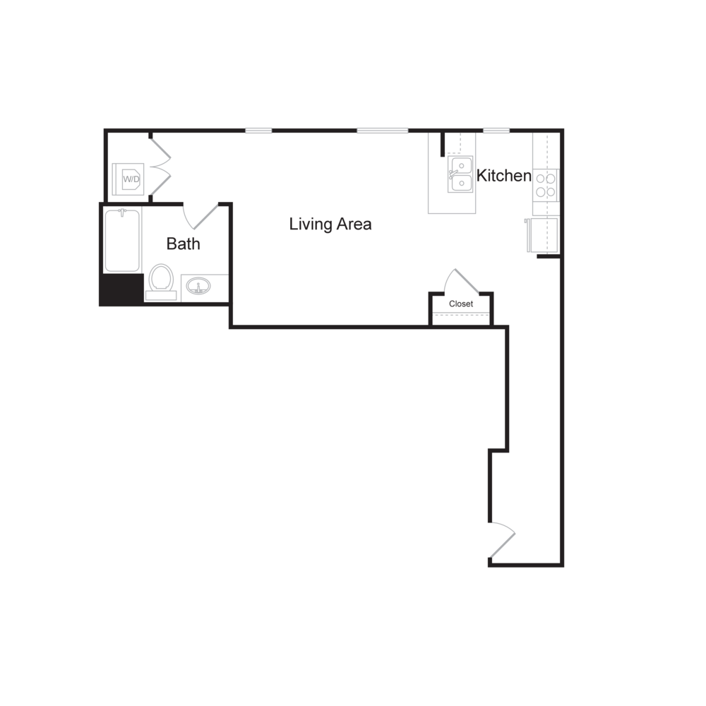 Floor Plan S14 - Studio
