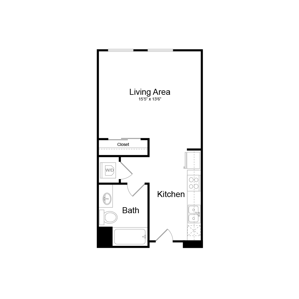 Floor Plan S5 - Studio Floor Plan S5 - Studio